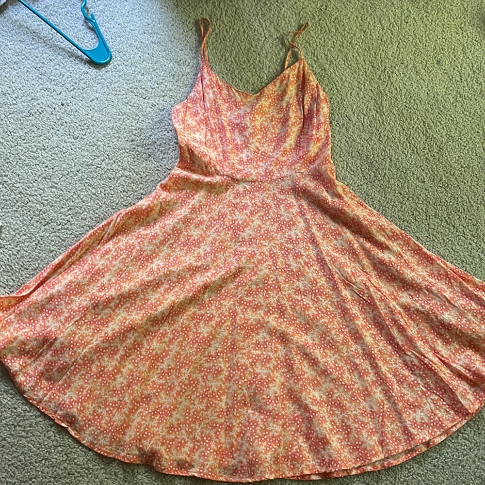 Coral/orange cami dress